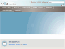 Tablet Screenshot of bellaexhibits.com
